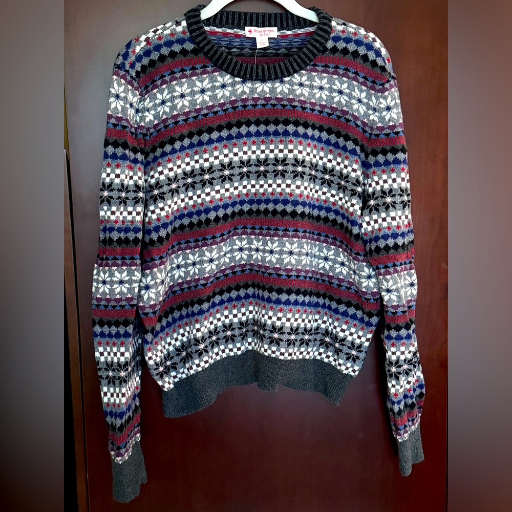 NWT Brooks Brothers Fair Isle Sweater